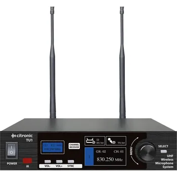 Mikrofon Citronic TU1-N, 1-kanálový bezdrátový mikrofonní set 823-832/863-865 MHz