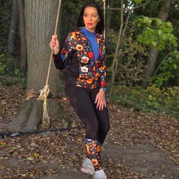 Dámské legíny TERMOVEL Dámské legíny FLOWER BOOM VELIKOST: L