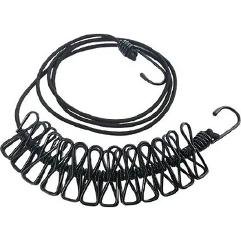 Sušák na prádlo Cestovní šňůra na prádlo - Černá