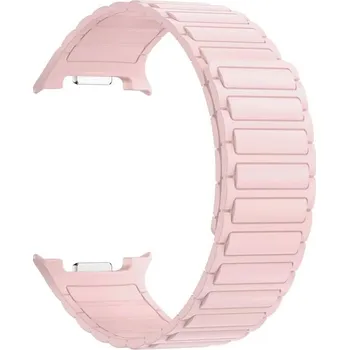 Příslušenství k chytrým hodinkám eses Silikonový magnetický řemínek pro Samsung Galaxy Watch 8 - Růžový