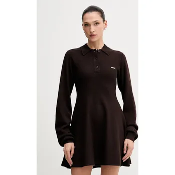 Dámské šaty Šaty Rotate hnědá barva, mini, 1154881667 88X, vel. XS