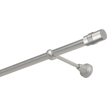 Garnýž Garnýž kovová jednořadá 16mm Cylinder satina 440 cm (do stěny / na tunýlek - bez kroužků)