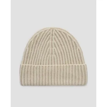 Čepice Béžová Pánská Kašmírová čepice Pashmere Ac13v-faws080008