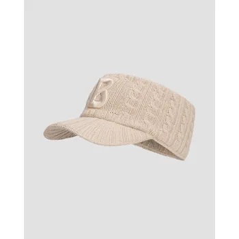 Čepice Vlněná A Kašmírová čelenka S Kšiltem Bogner Tessa1 V Béžové Barvě 91726087-770