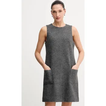 Dámské šaty Šaty s příměsí vlny Marc O'Polo šedá barva, mini, 510607721393 90X, vel. 42