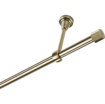 Garnýž Garnýž kovová jednořadá 19mm Pullo mosaz 400 cm (do stropu / na tunýlek - bez kroužků)