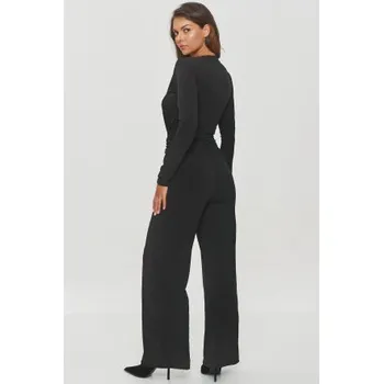 Dámské oblečení Dámský overal Makadamia M851 černý Černá S