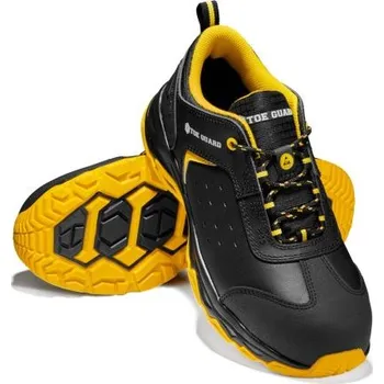 Pracovní obuv ToeGuard | Bezpečnostní obuv Wild S3 nízká - Černá, Žlutá / 48 / 48 / černá