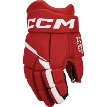 Hokejové rukavice CCM Next 23 Jr červené/bílé 12"