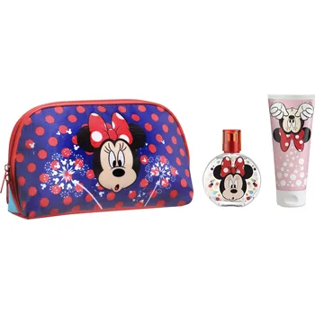 Kosmetická sada Disney Minnie Dárkový set taška, toaletní voda a sprchový gel 3 ks