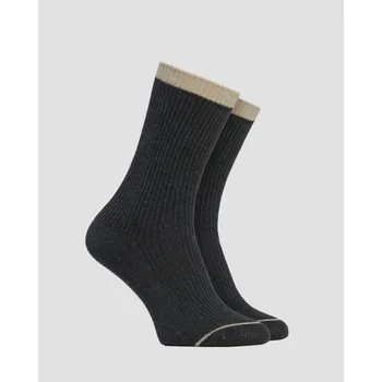 Dámské ponožky Dámské Kašmírové Ponožky Varley Kerry Plush Roll Top Sock V Šedé Barvě Var01134-charcoalchalk