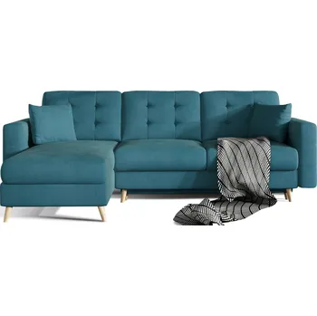 Sedací souprava Asgard L rozkládací rohová sedačka s úložným prostorem Varianta: Asgard L Mat Velvet 75