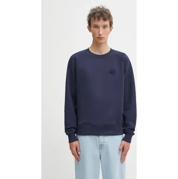 Pánská mikina Bavlněná mikina Filling Pieces Embroidered Knot pánská, tmavomodrá barva, hladká, 422530500143 59X, vel. M