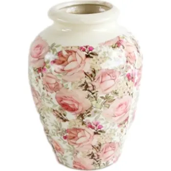 Květináč Keramická váza Roses 18x25 cm