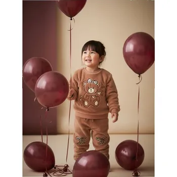 Sinsay - Kalhoty s kožíškem - hnědá - 448GK-88X - 448GK-88X-74