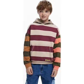 Chlapecká mikina Dětská bavlněná mikina Desigual 25WBSK05 béžová 80X, vel. 128