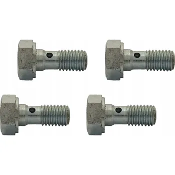 Brzdová hadice 4x Dutý šroub - přepadový - banjo - pro oka M10x1,5 - pozink; SR-09