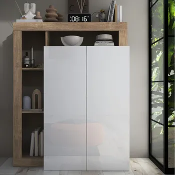 Psací stůl Skříň LENOR bílá/světlý dub