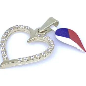 Přívěsek Diante Zlatý přívěsek srdce 31513805