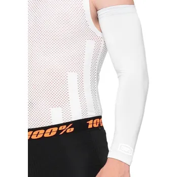 Cyklistické návleky Dres 100% EXCEEDA Arm Sleeve White - M