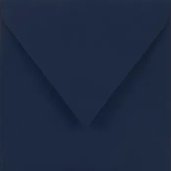 Ozdobné obálky tmavě modré velké čtvercové na vánoční přání, 5 ks