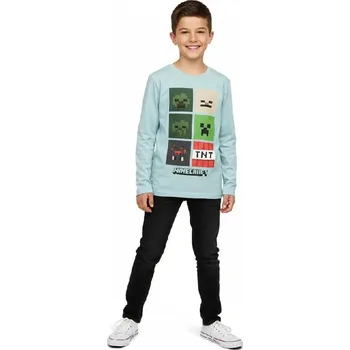 Chlapecké tričko Fashion UK CHLAPECKÉ TRIČKO S DLOUHÝM RUKÁVEM - M0030 MODRÁ Velikost: 140/146, Barva: Modrá