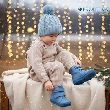Chlapecké tenisky Protetika - zimní boty s membránou PRO-TEX RENO blue - zateplené Veľkosť: 24