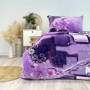 Povlečení Ložní povlečení mikroflanel Elis (LS280), 140 x 220 + 90 x 70, Zip