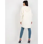 Factory Price Dámský kabát z alpaka v barvě ecru s kapsami a kapucí Barva: ecru, Velikost: ONE SIZE