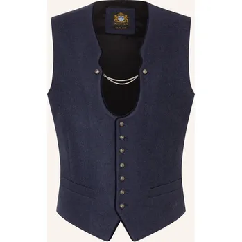 Pánská vesta Hammerschmid Pánská Krojová Vesta Vizenz Slim Fit, tmavě...