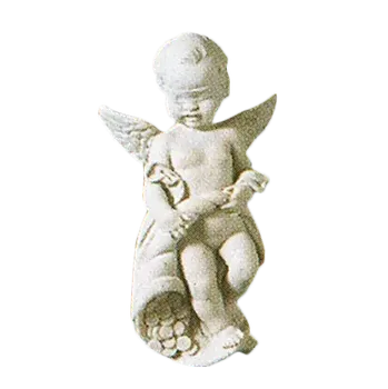 Zahradní dekorace Soška andílka s rohem hojnosti