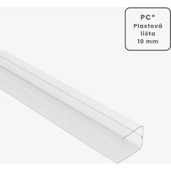 Stavební profil Ukončovací PC U profil 2,1m 10mm