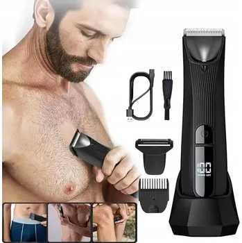 Strojek na vlasy Zastřihovač chloupků pro intimní partie Stříhací Strojek Na Vlasy vousů IPX7
