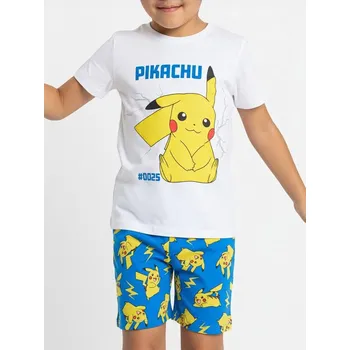 Sinsay - Dvoudílné bavlněné pyžamo Pokémon - bílá - 030DP-00X - 030DP-00X-104