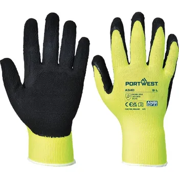 Pracovní rukavice Výstražné latexové rukavice Grip EN 388 (2121X) vel. XXS Žlutá R