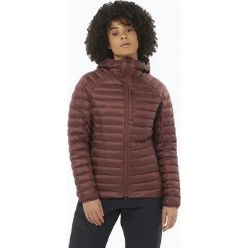 Dámská bunda Dámská péřová bunda Salomon Elixir Micro Down Hd rum raisin