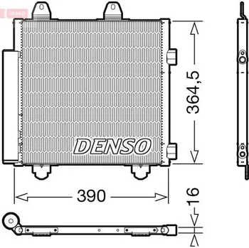Výparník klimatizace Kondenzátor, klimatizace DENSO DCN21033