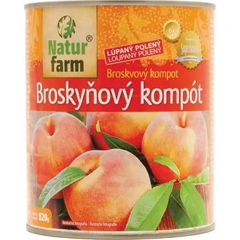 Ovoce Naturfarm Broskvový kompot 820g 820g