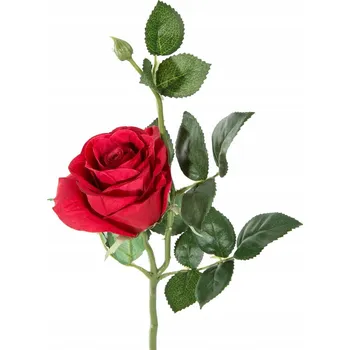 umělá květina Květiny RŮŽE/40 červená - 6 kusů