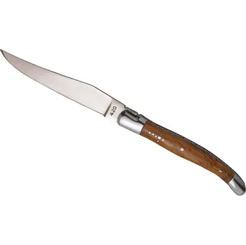 Kuchyňský nůž Sada 6ks steakových nožů Baladeo DUB1103, čepel nerezová ocel, rukojeť olivové dřevo