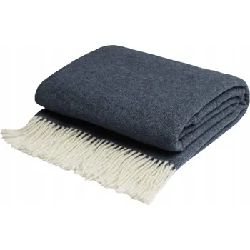 Prostěradlo Deka White Pocket vlna 140 cm x 200 cm modrá