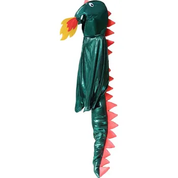 Party dekorace Le petit Souk Green Dino-foil costume