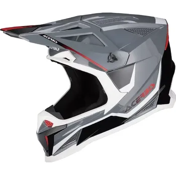 Helma na motorku ACERBIS T711 přilba šedá-černá