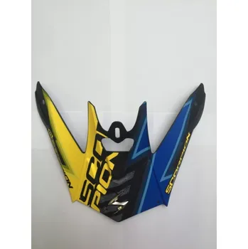 Helma na motorku SCORPION VX-20 AIR MAGNUS kšilt matný černo/modro/žlutý