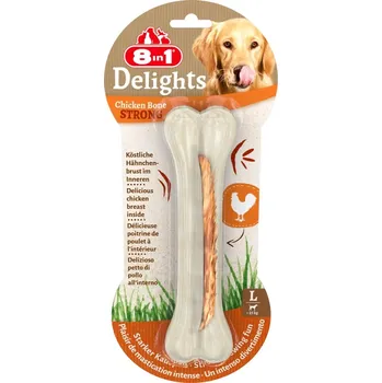 Pamlsek pro psa 8 in 1 Pet Products GmbH Pochoutka 8in1 Delights Chicken Bones Strong L/1ks