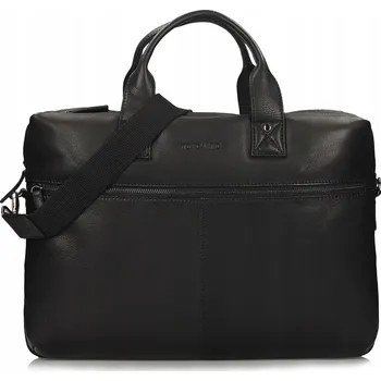 Kožená taška na notebook 15,6" palců, business, s kapsami, černá TR12758