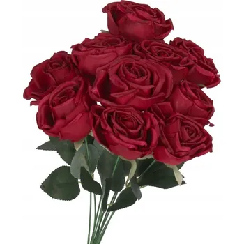 umělá květina UMĚLÉ KVĚTY ROSTLINY RŮŽE KYTICE HUSTÁ XXL 50CM