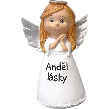 Vánoční dekorace Anděl lásky 12 x 8 vánoční dekorace polyresin anděl