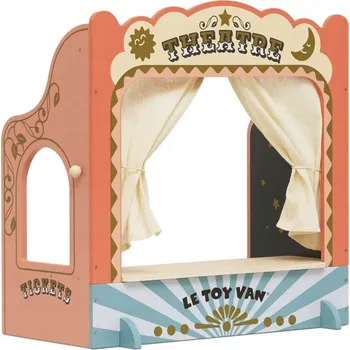 Loutkové divadlo Dřevěné loutkové divadlo hračka pro děti, maňásci, hraní rolí Le Toy Van
