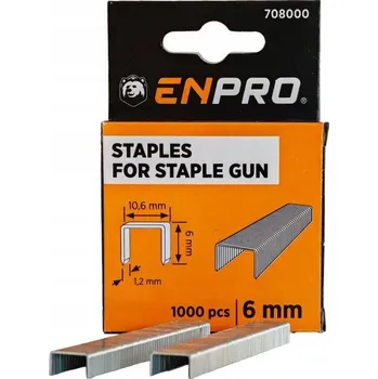 Průmyslová sponka Spony EXTRA, 6 mm, 1000 ks, ENPRO